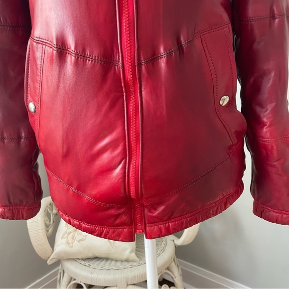 NETO Vintage Red Leather Jacket - Picture 3 of 16